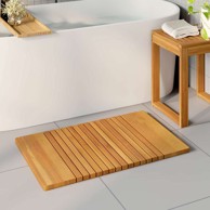 Prostirka za kupanje jednobojna 59 x 40 cm, boja drva