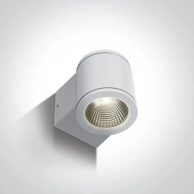 Zidna LED svjetiljka, 6W, 3000K, 440 lm, 230V, IP54, DM67138E/W/W, bijela
