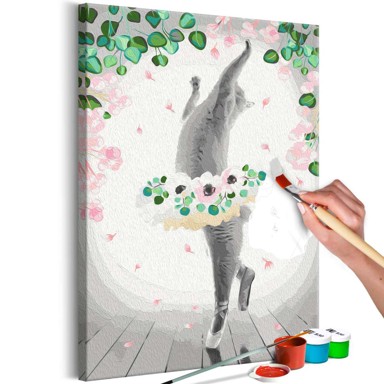 Slika za samostalno slikanje Cat Ballerina 40x60
