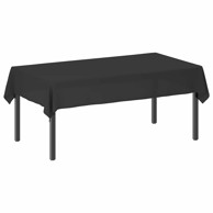 Tkanina za stol pravokutna 140 x 200 cm od poliestera, tamnosiva