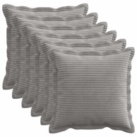 HOUTEN Presvlake za jastuke 6 kom. 30 x 30 cm, svjetlosivi kord