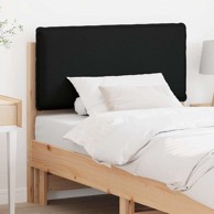 Tapecirano uzglavlje Prirodna i crna 75 cm Čvrsto borovo drvo
