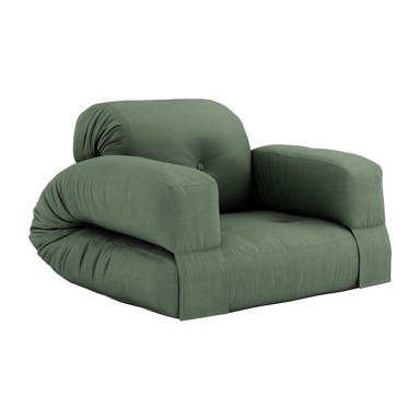 KARUP DESIGN Promjenjiva fotelja Hippo Maslinasto Zelena, 90x122x70,05 cm