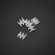 KING MOD SERVICE Organizator kablova 4-slot 3mm, mali, prozirni, set od 5, ZUUV-157