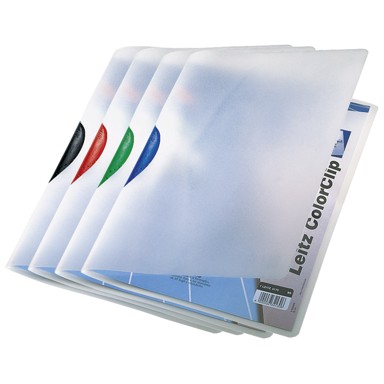 LEITZ Fascikl klip Color, PP A4, sorto