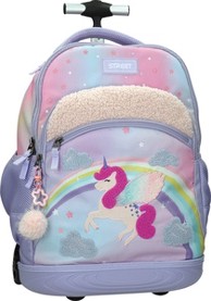STREET Školski ruksak na kotačima Lovely Unicorn