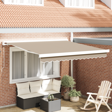 Ručno uvlačiva tenda 350x250 cm, bež
