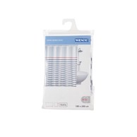 Zavjesa za tuš, 180x200 cm, PVC, modro-bijela