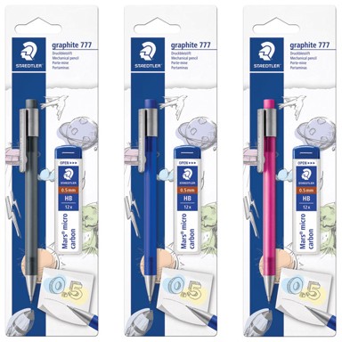 STAEDTLER Tehnička olovka Graphite, 7775SBK25D, 0,5 mm, mine uključene