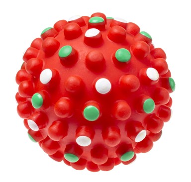 TULLO Grickalica za pse loptica 11,4 cm, crvena