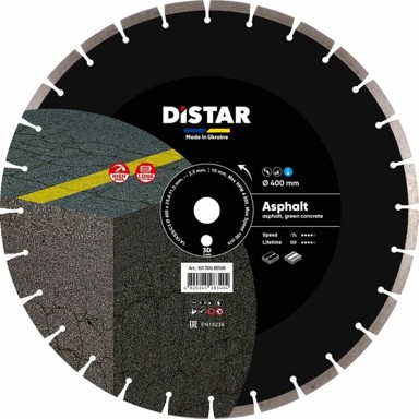 DISTAR Dijamantna ploča Asphalt, 400 × 3,5/2,5 × 25,4 mm