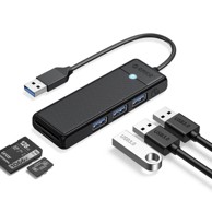 ORICO USB hub PAPW3AT-U3, 3 x USB 3.0, čitač SD kartica, 1 m, crni
