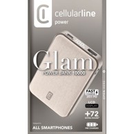 CELLULARLINE Prijenosna baterija Glam 10000mAh, bijela