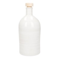 BRANDANI Bijela keramička boca za ulje Maiolica, 500 ml