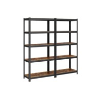 SONGMICS Polica s 5 razina 150 x 75 x 30 cm, smeđa