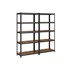 SONGMICS Polica s 5 razina 150 x 75 x 30 cm, smeđa