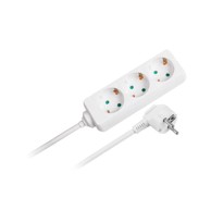 REBEL TOOLS Električni razdjelnik 3 utičnice kabel 3 m do 3500 W dječja zaštita bijeli