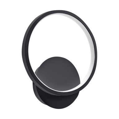 Zidna svjetiljka Emma, LED C, 10W, 4000K, crna