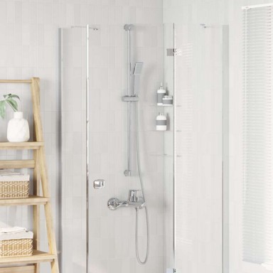 Set glava tuša, 150 cm, nehrđajući čelik, krom