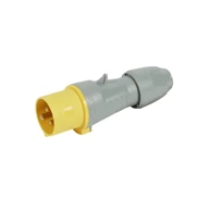 LEGRAND Ravni utikač 16A 100-130V 2P+E LE555121, žuti