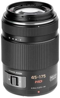 PANASONIC Objektiv Lumix 4-5,6/45-175 mm G X Vario PZ black