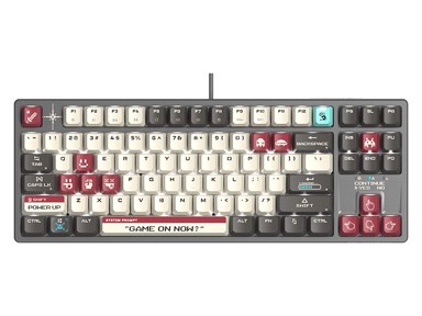 A4TECH Tipkovnica Bloody S87 Red Pixels, mehanička, USB, crna