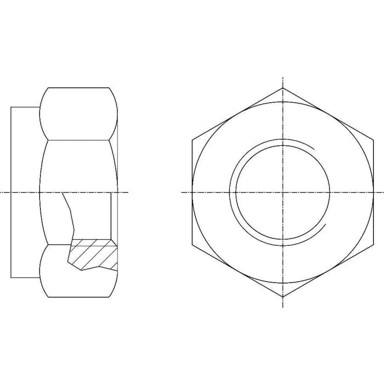 Metalna matica sigurnosna DIN 985/8 M8 ZN