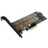 AXAGON Adapter PCEM2-D, PCI-E, 2x M.2