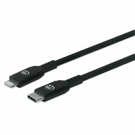 MANHATTAN Kabel 394314, USB-C (M) na Lightning (M), MFi-Certified, 1.8 m, crni