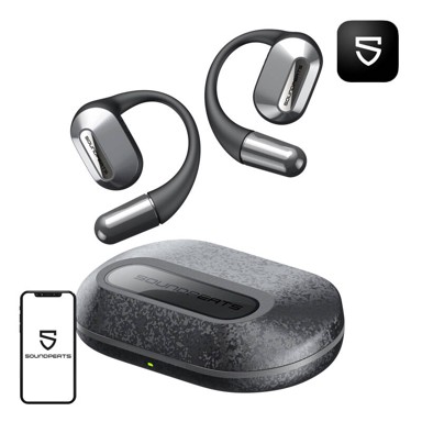 SOUNDPEATS Bežične slušalice HearFit, crne