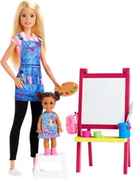 MATTEL Lutka Barbie učiteljica likovnog GJM29