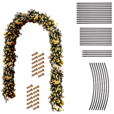 LUARO Metalni držač luka za vrtnu pergolu, 240 × 140 cm