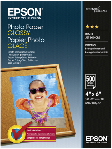 EPSON Foto papir GLOSSY 10x15 cm, 500 kom.