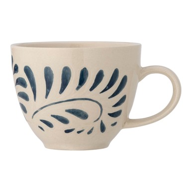 BLOOMINGVILLE Bijela/plava šalica od kamenine 240 ml Heikki