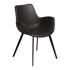 DAN-FORM DENMARK Tamnosiva stolica od imitacije kože Hype
