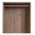 CASA SELECCIÓN Otvoreni modularni garderobni ormar u dekoru hrasta u prirodnoj boji 60x180x45 cm Modular 