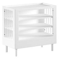 VIPACK Bijela dječja komoda od masivne bukve s promjenjivim stolom 100x95x55 cm Forrest 