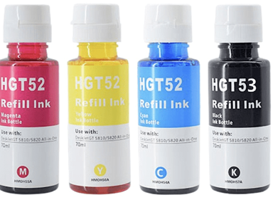 TISKAJPOCENI Tinta HP GT53 / GT52 komplet / M0H54AE, M0H55AE, M0H56AE, M0H57AE, crna + boja