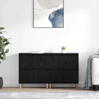 Komode 2 kom 60x35x70 cm od konstruiranog drva, crni hrast