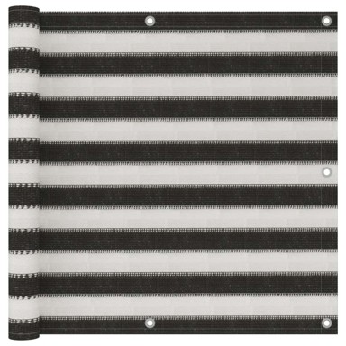 Balkonski zastor 90 x 500 cm antracit, HDPE