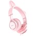 HOCO Slušalice W36 Cat Ear, roze, sa mikrofonom