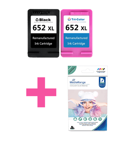 HP Kompatibilne tinte 652XL set, crna i u boji