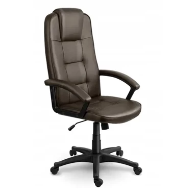 SOFOTEL Uredska stolica, 402C-DARK-BROWN, ergonomska, eko koža, tamnosmeđa
