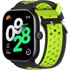 Silikonski remen za Xiaomi Redmi Watch 4, crno-zeleni