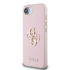 GUESS Zaštitna maska GUHCPSE4PGT4MBP, GRAINED, za iPhone 16e / iPhone 17e, ružičasta