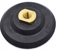 Gumeni nosač s čičkom za polirne diskove, 100 mm, M14