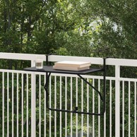 Preklopni balkon stol od čelika, crna