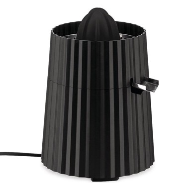 ALESSI Cjedilica za citruse Plissé, električna, crna