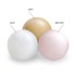PLUSH NEST Loptice za bazen, promjer 6 cm, 200 kom, biserne, zlatne i biserno roze