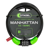 CITADEL Kabel s lokotom Manhattan cc 150/8/c, kombinacija, crna, 150 cm